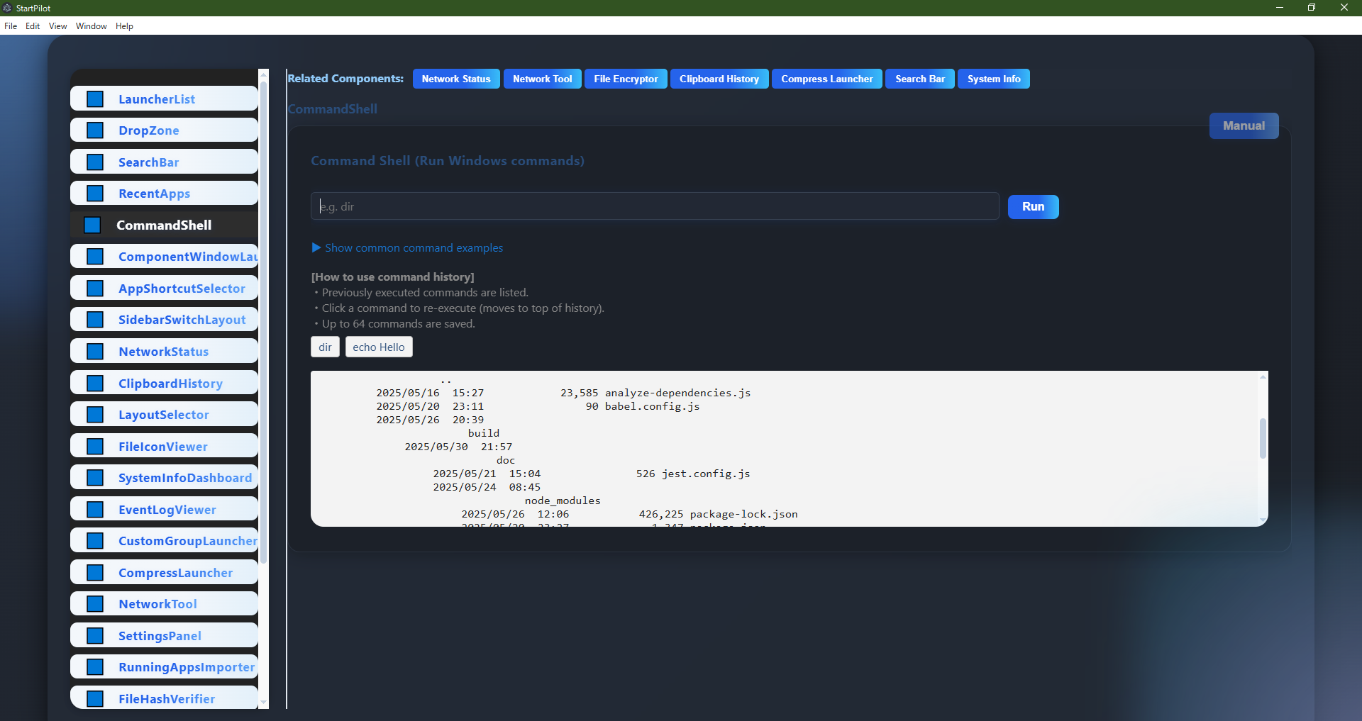 CommandShell Example 1